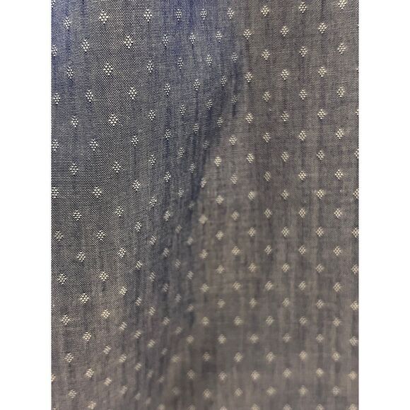 Tommy Hilfiger Slim Fit Stretch Blue Dotted Dress Shirt XL Cotton Button Down - Picture 6 of 9